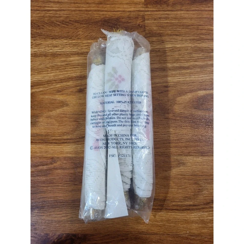 Avon 12 Days of Christmas Banners Vintage Lace Wall Hanging Scrolls Runners (3)